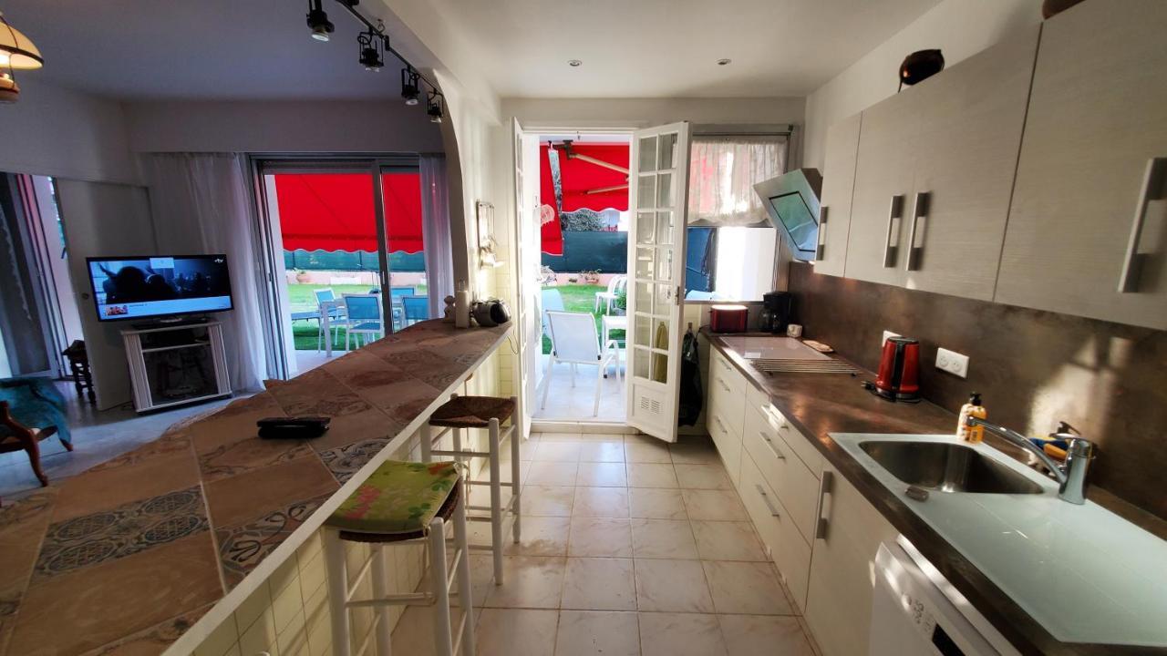 Superbe Rez De Jardin Dans Residence Au Calme 니스 외부 사진
